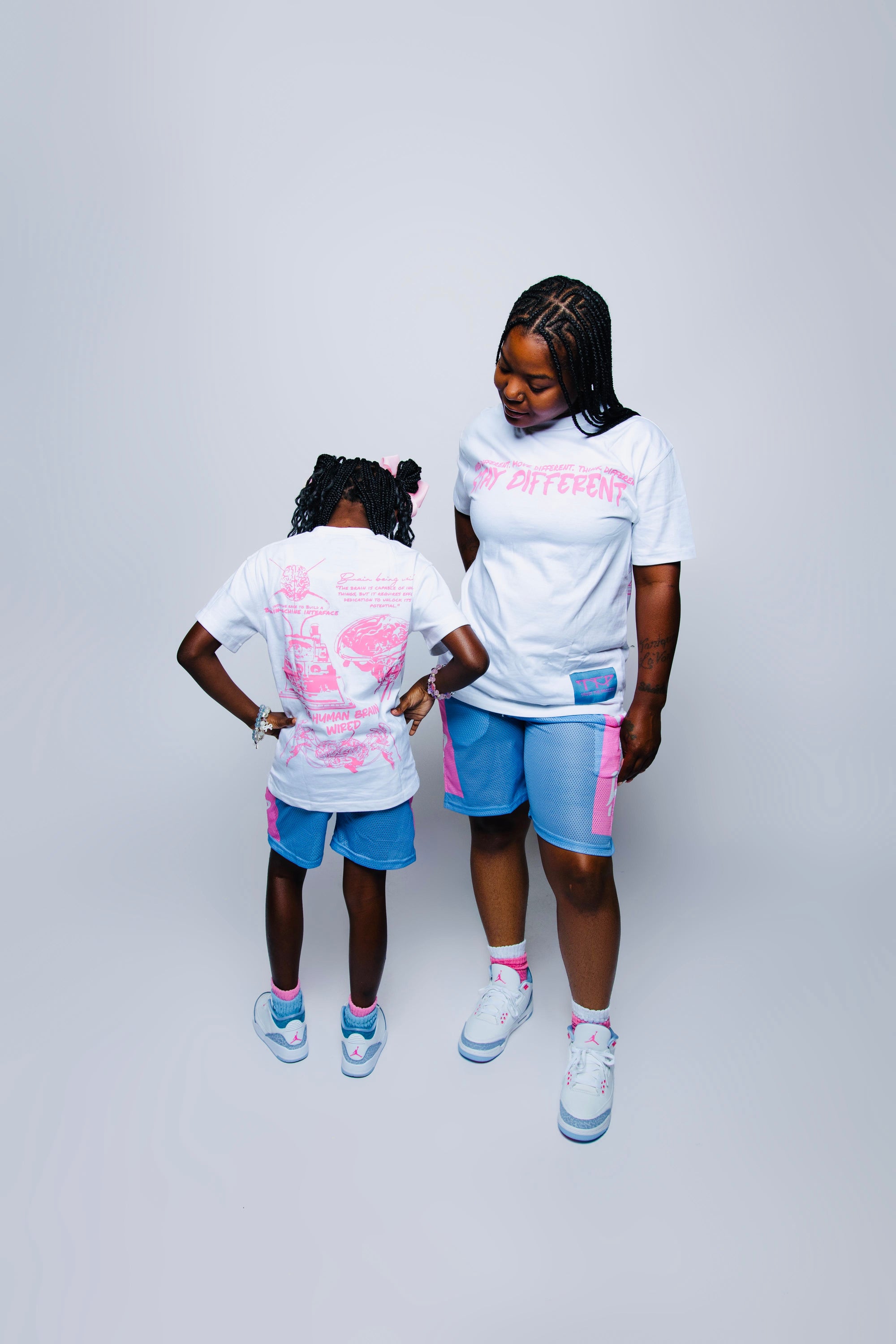 White, Pink, and Blue - Wired, Move, Think Different Shirt | 100% Cotton