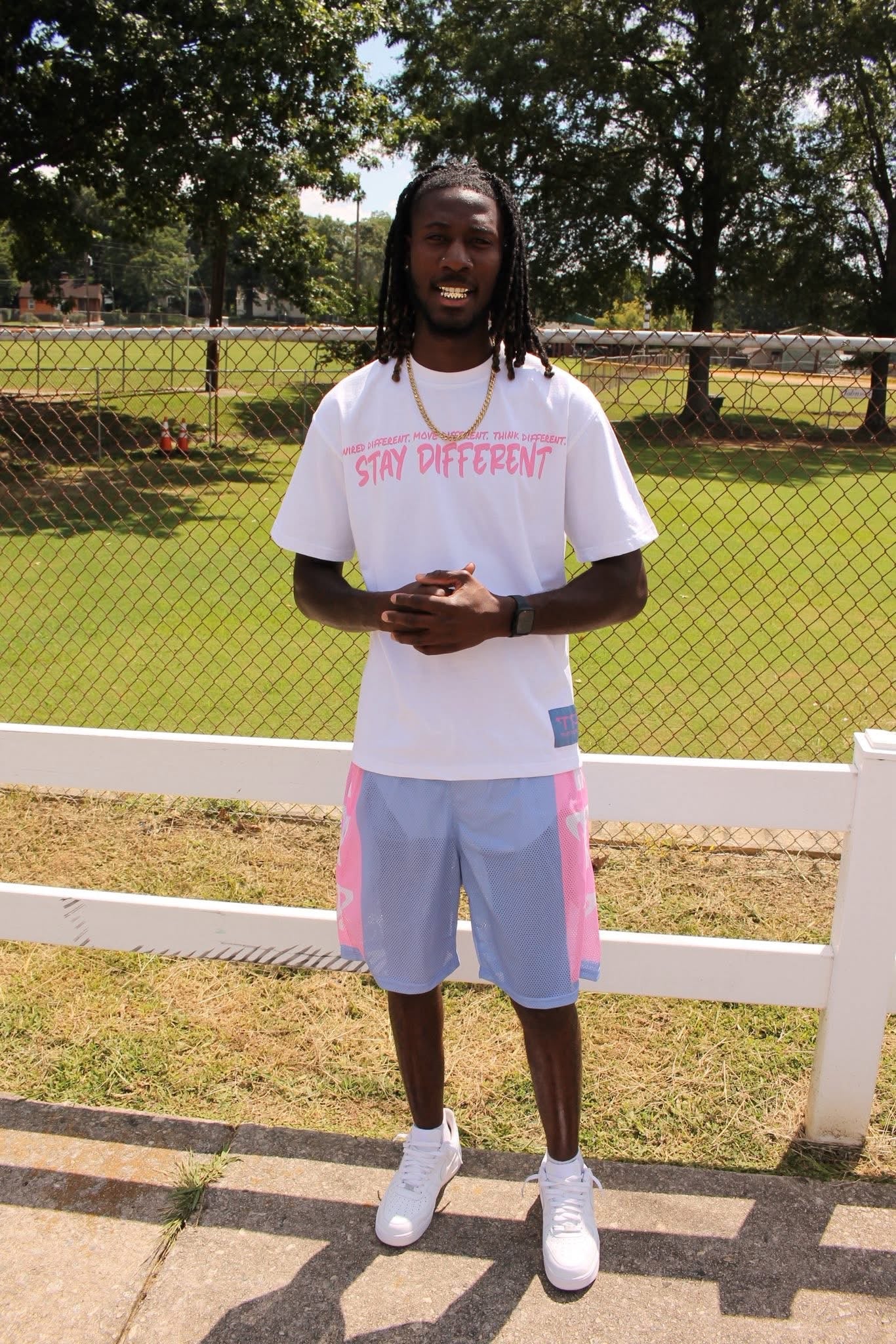 White, Pink, and Blue - Wired, Move, Think Different Shirt | 100% Cotton