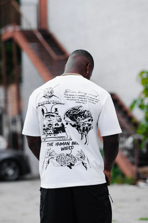 CLASSIC BLACK AND WHITE Wired, Move, Think Different Shirt| 100% Cotton