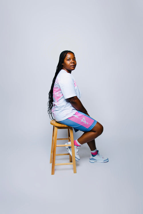 Blue and Pink TTP Shorts