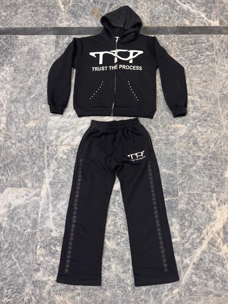 Gemstone tracksuit set(Black)