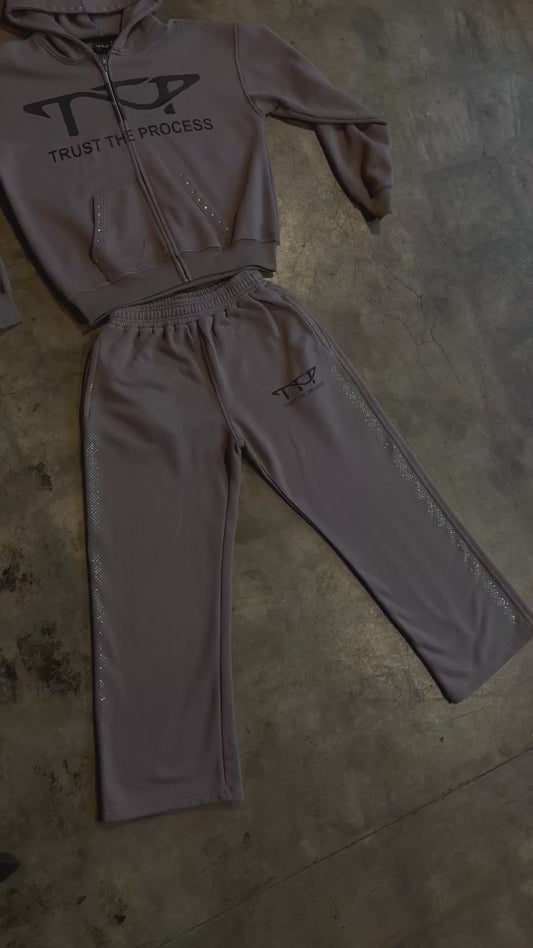 Gemstone tracksuit set (Grey)